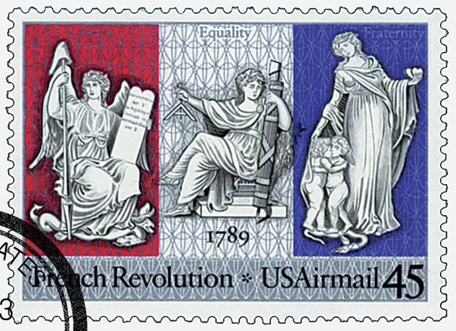 C120 - 1989 45c French Revolution Joint Issue with France - Mystic