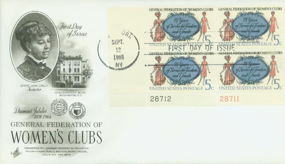 302757 -- First Day Cover Plate Block -- First Day Cover