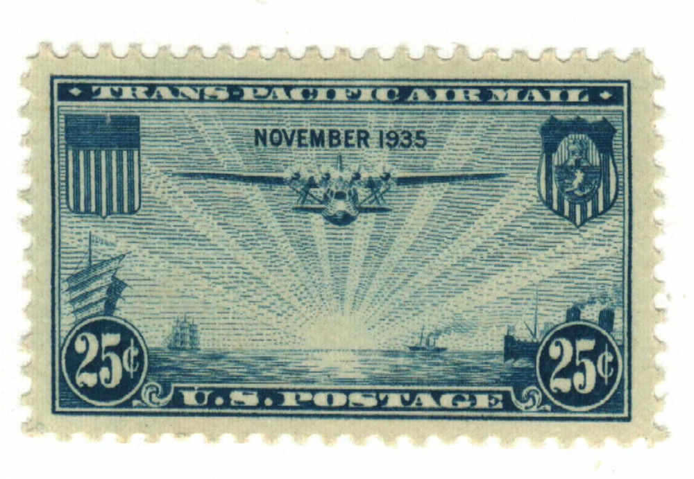 C20 - 1935 25c Trans-Pacific: 