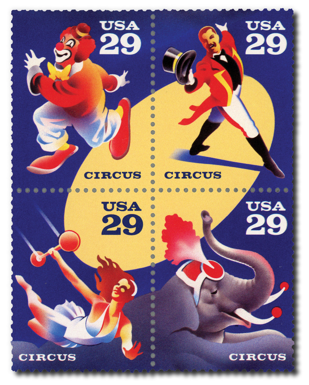 2750-53 - 1993 29c Circus - Mystic Stamp Company