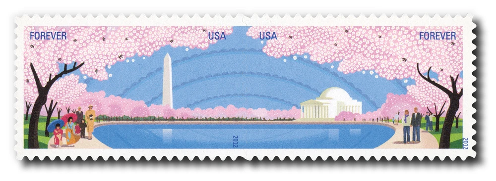 4651-52 - 2012 First-Class Forever Stamp - Cherry Blossom