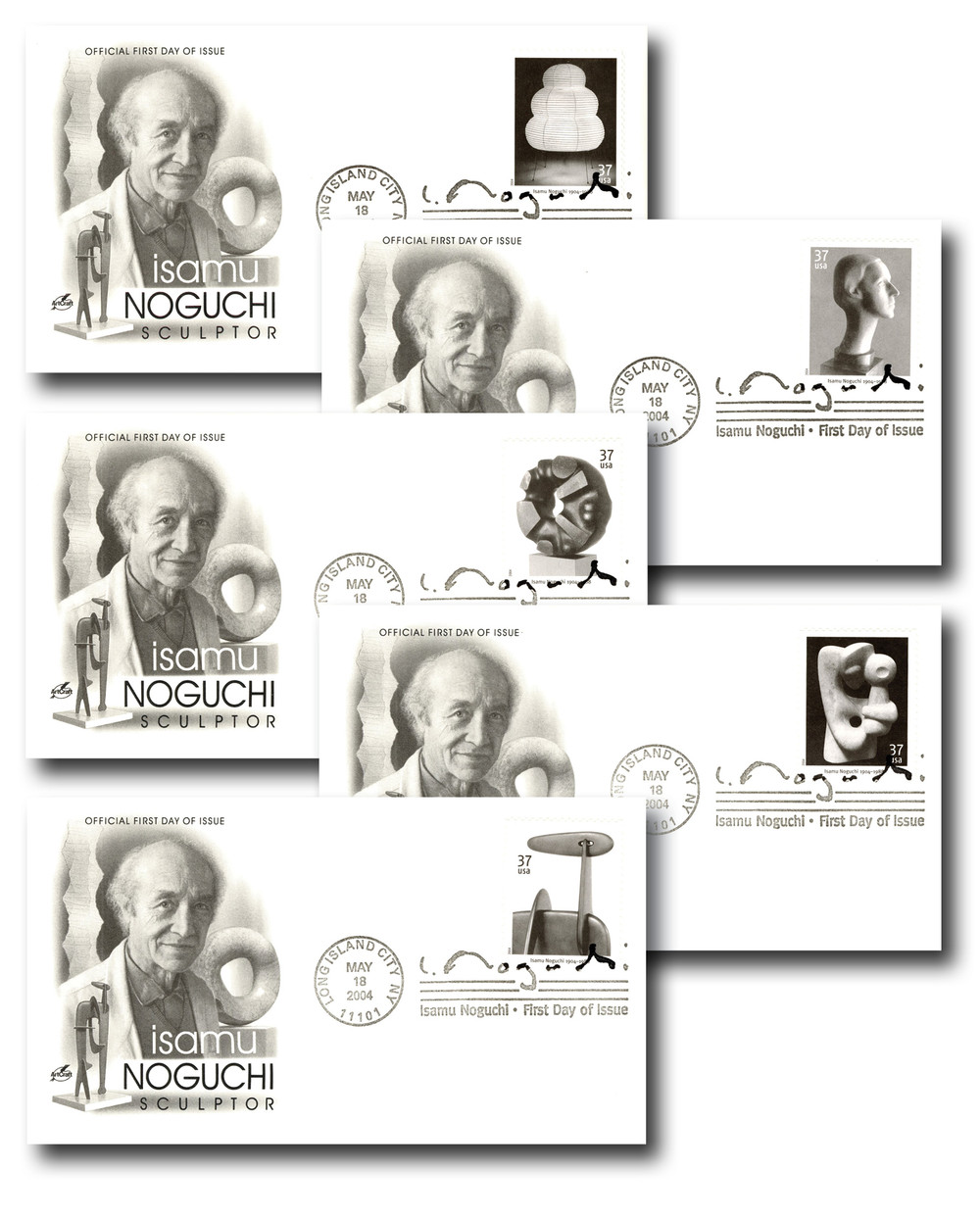 3857-61 - 2004 37c Isamu Noguchi - Mystic Stamp Company