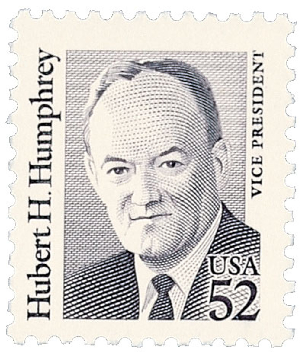 2189 - 1991 52c Great Americans Series: Hubert H. Humphrey