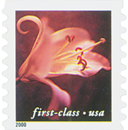 3463 - 2000 34c Flowers: Asian Hybrid, non-denominational coil