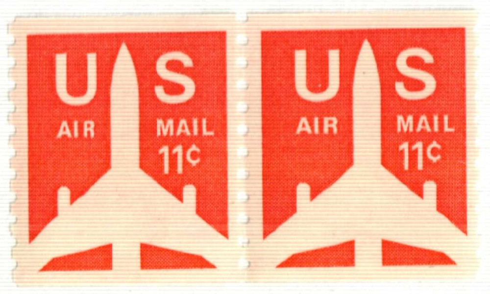 C82 - 1971 11c Jet Airliner Coil - Mystic Stamp Company