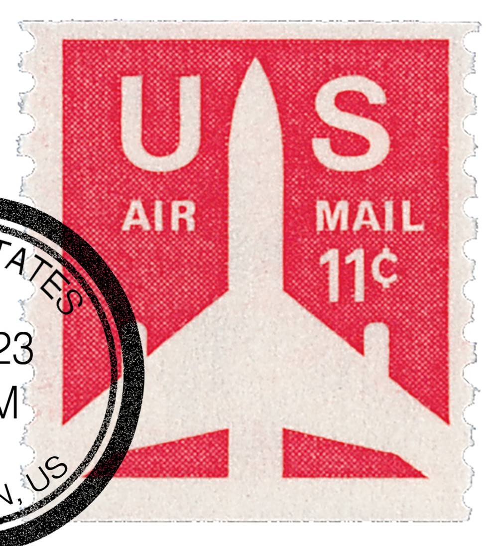 C82 - 1971 11c Jet Airliner Coil - Mystic Stamp Company