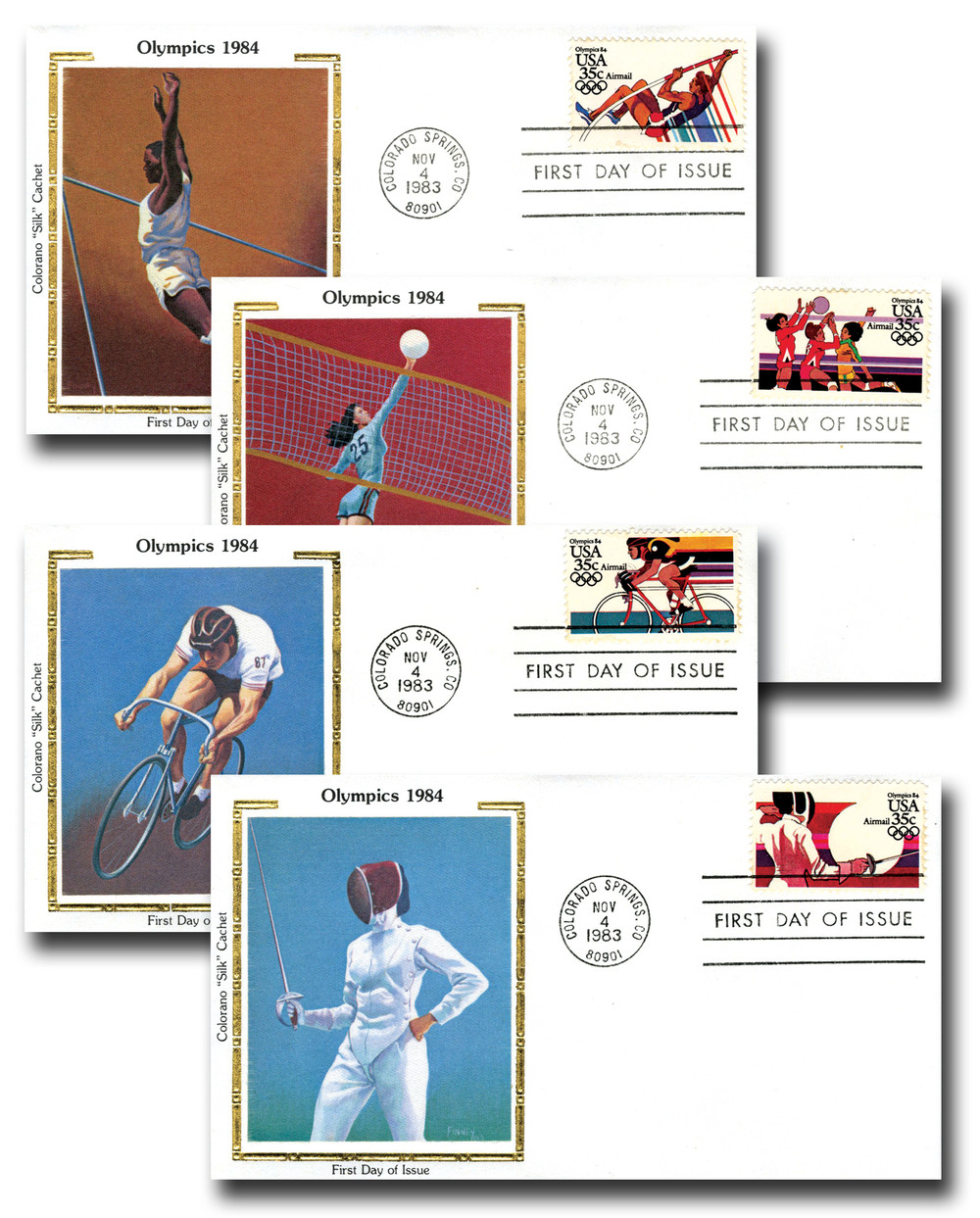 C109-12 - 1983 35c 23rd Summer Olympics '84 - Mystic Stamp Company