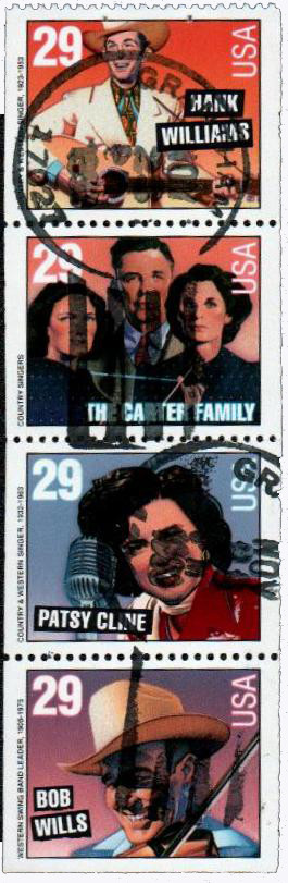 2775-78 - 1993 29c Country Music Legends, booklet stamps - Mystic