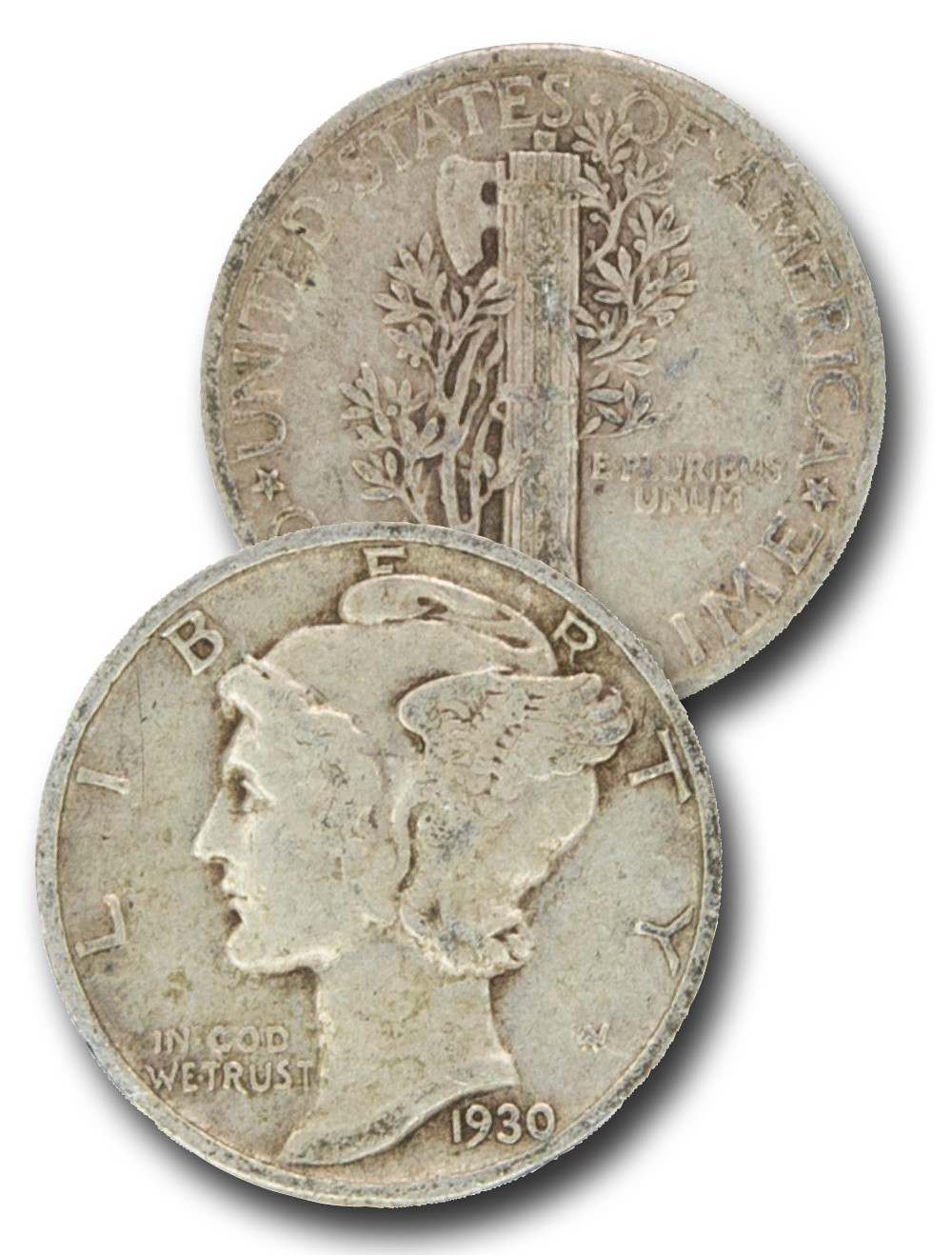 CD-930 - 1930 Mercury Dime - Mystic Stamp Company