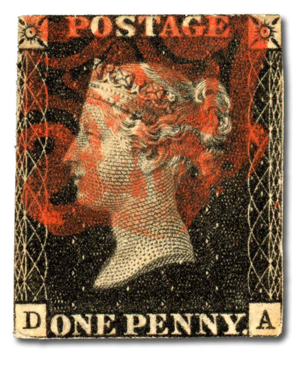 BLACK1 - 1840 Penny Black, Closely Trimmed with Presentation