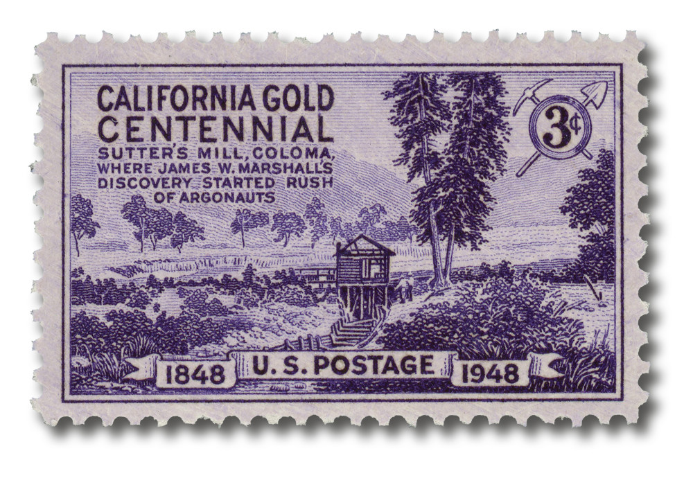 stamps 3.1～ 954 - 1948 3c California Gold Rush Centennial - Mystic Stamp Company
