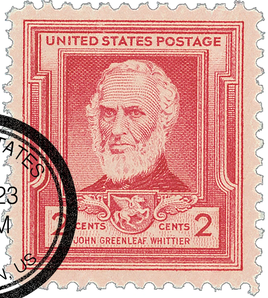 865 - 1940 2c Famous Americans Series: John Greenleaf Whittier