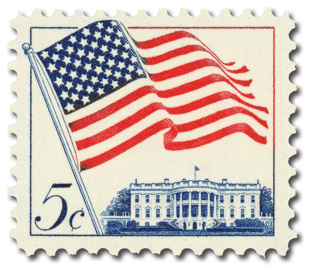 AMOUS様　ファイブスター 1208 - 1963 5c 50-Star US Flag - Mystic Stamp Company