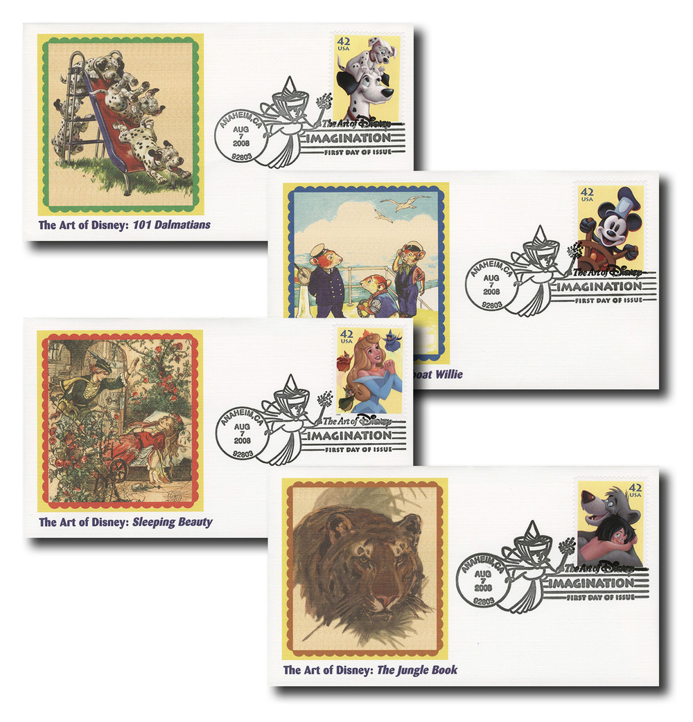 4342-45 - 2008 42c The Art of Disney: Imagination - Mystic