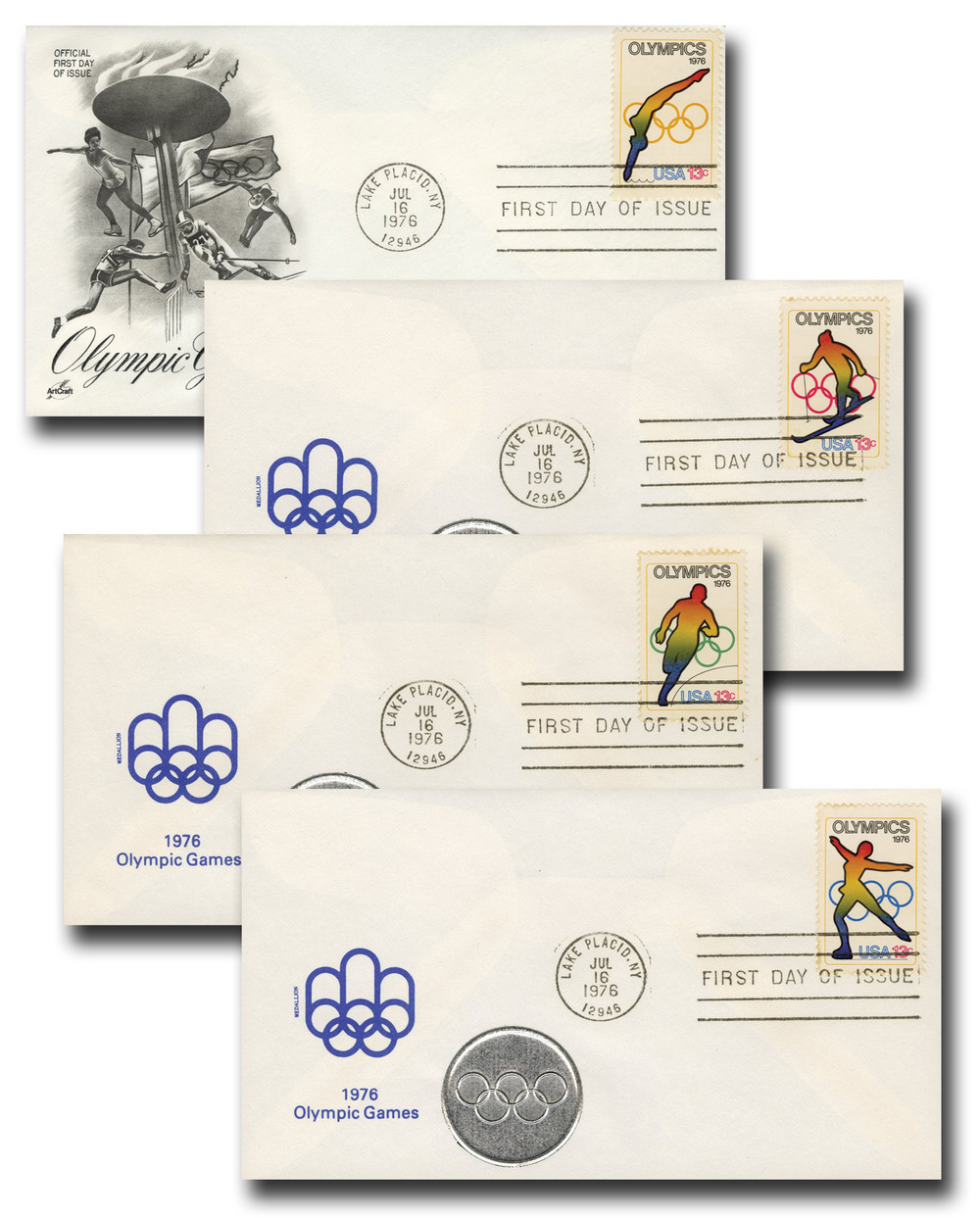 1695-98 - 1976 13c Olympic Games - Mystic Stamp Company