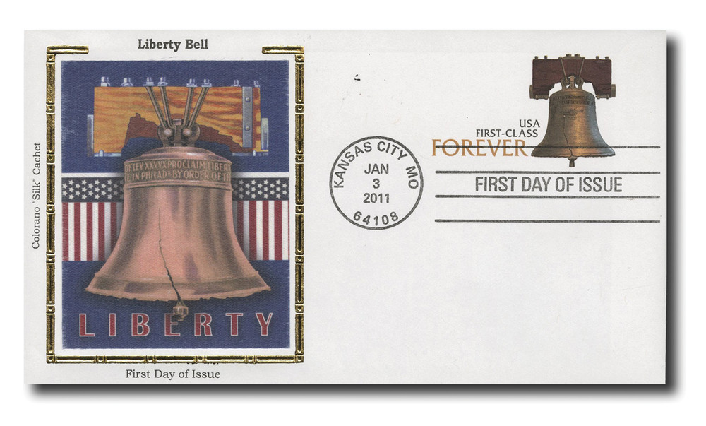 U667c - 2011 Forever Liberty Bell, Stamped Envelope, First Day