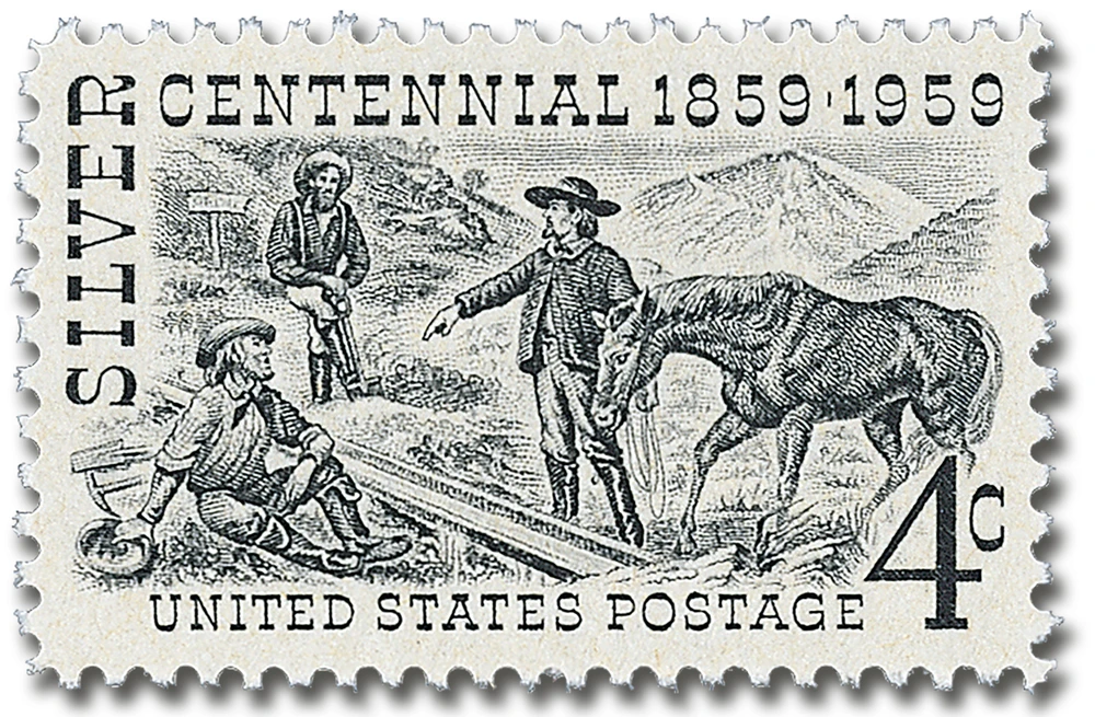 1130 - 1959 4c Silver Centennial - Mystic Stamp Company