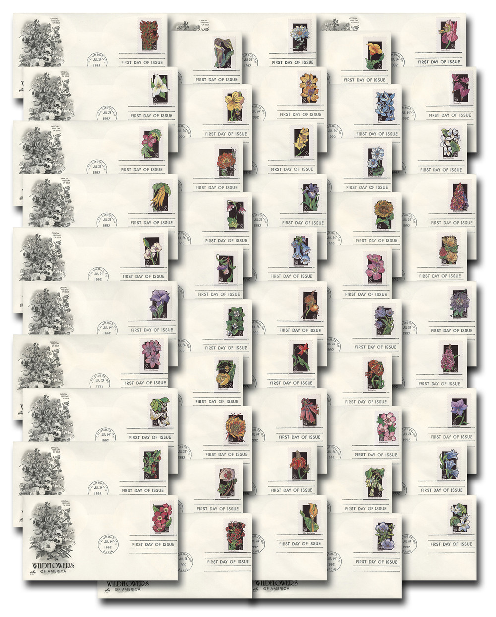 2647-96 - 1992 29c Wildflowers - Mystic Stamp Company