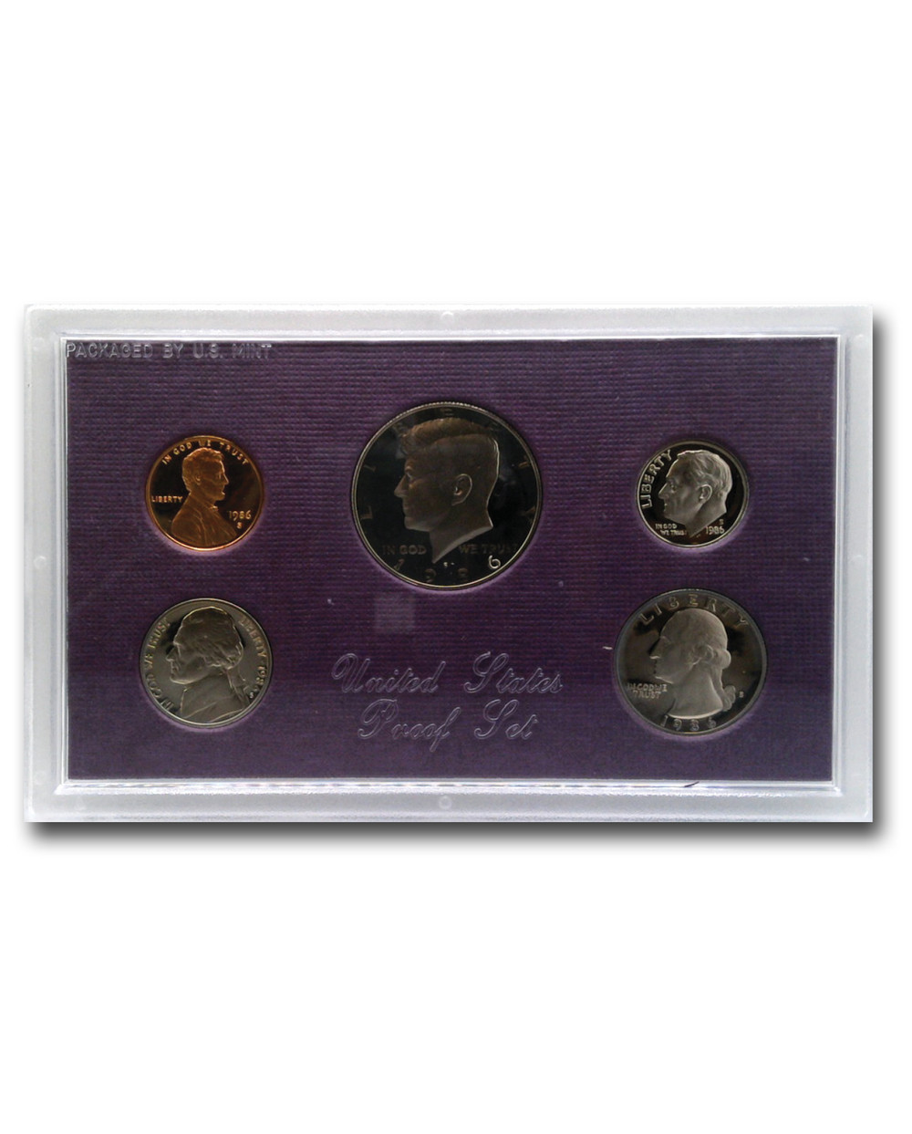 コレクション 1986 United States Proof Coin Set CN1986P - 1986 United States Mint Proof Set, San Francisco