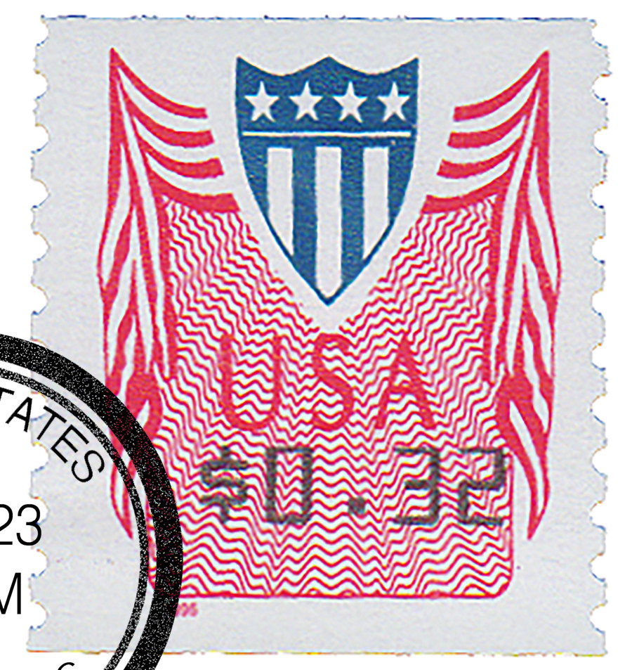 CVP33 - 1996 32c Shield and Bunting, coil - Mystic Stamp Company