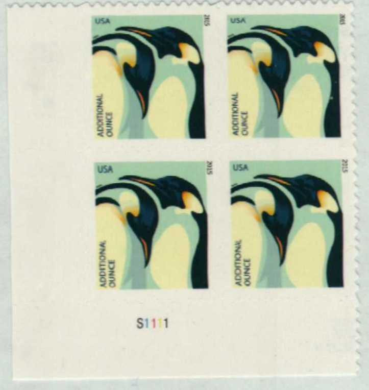 4989 - 2015 22c Penguins - Mystic Stamp Company