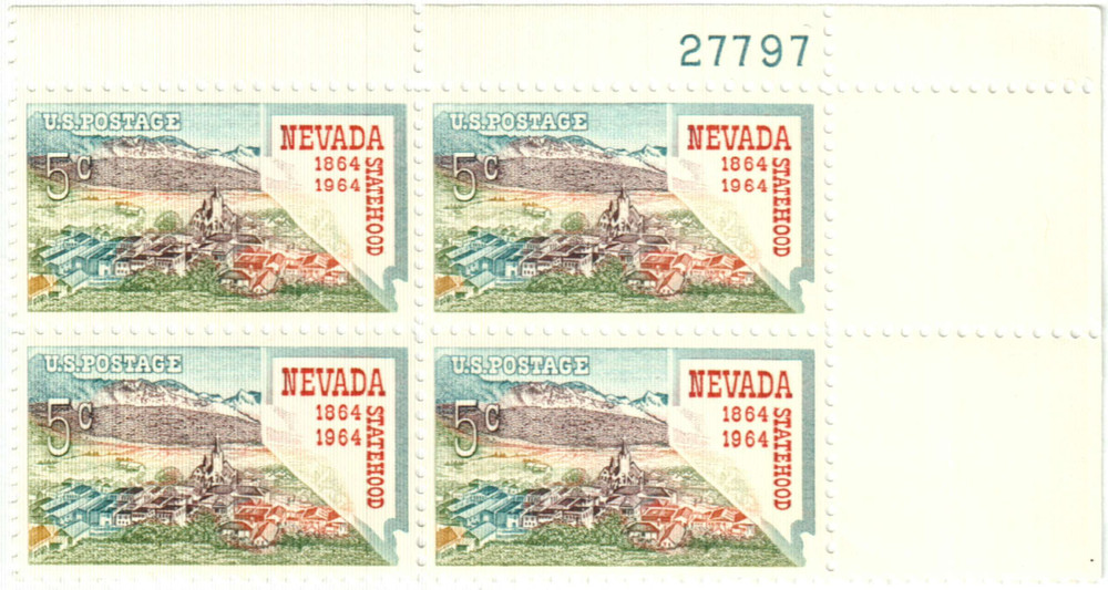 302125 -- Mint Plate Block -- Mint Stamp(s)