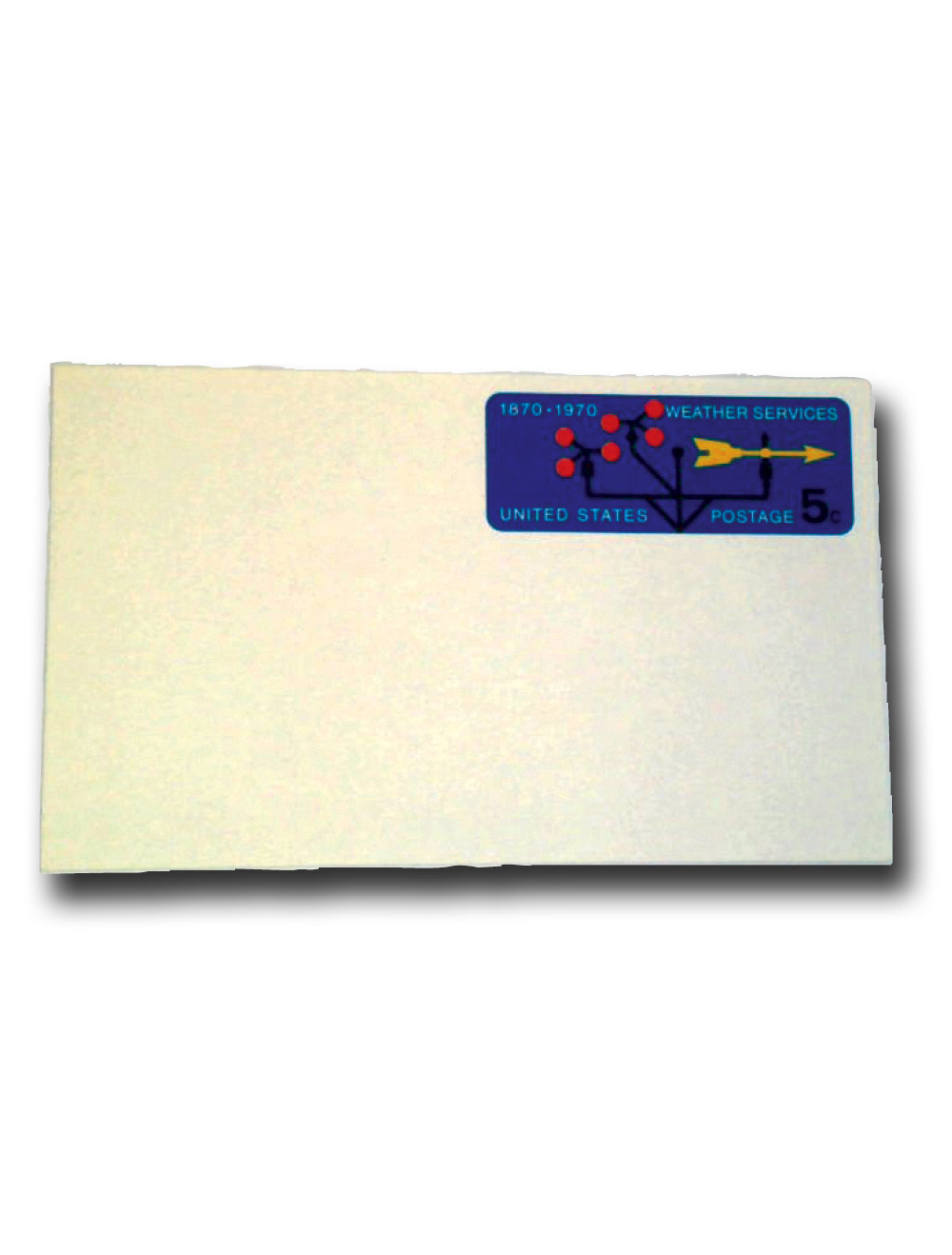 UX57 - 1970 5c Weather Services, Postal Card - Mystic Stamp Company