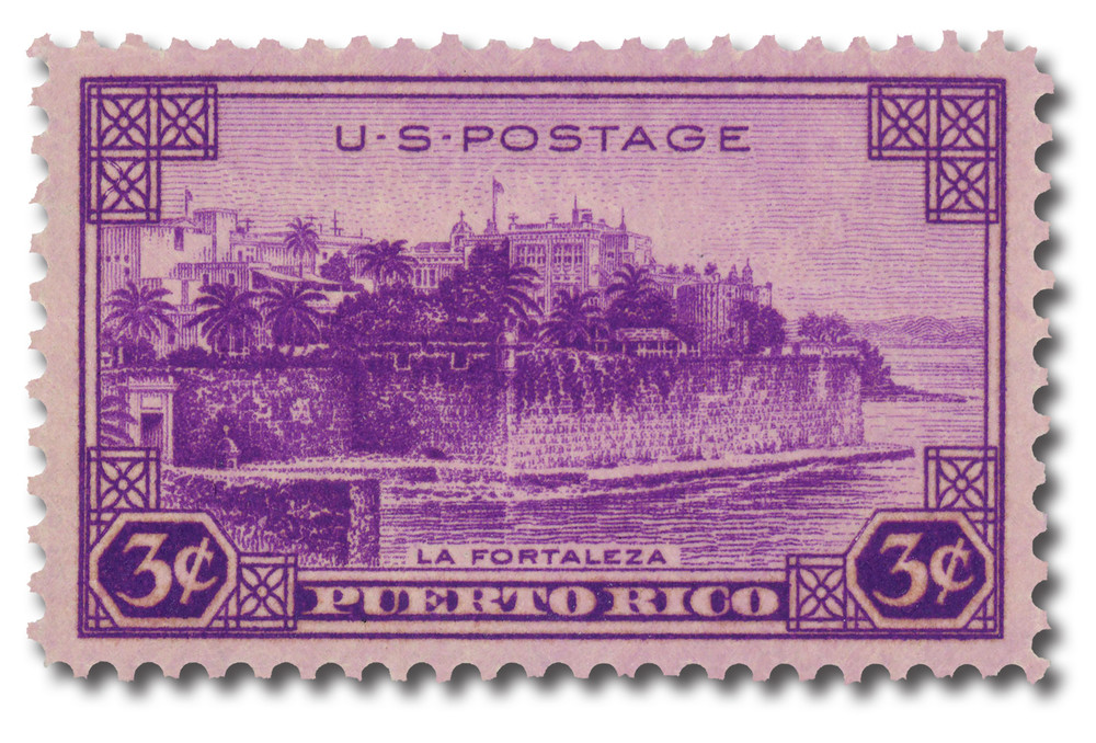 801 - 1937 3c Puerto Rico, Bright Purple - Mystic Stamp Company