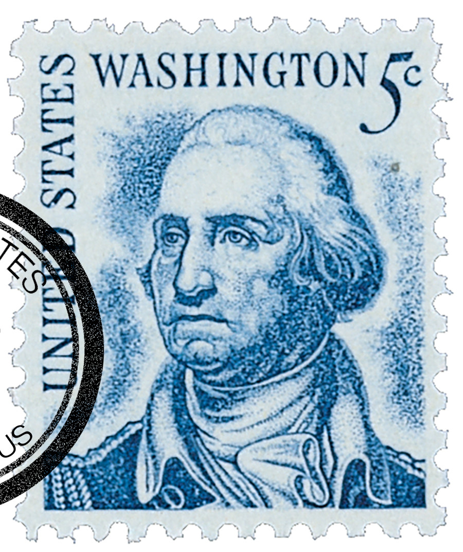 5¢ U.S. POSTAGE ジョージ・ワシントン 使用済み切手 1283 - 1966 5c Prominent Americans: George Washington - Mystic
