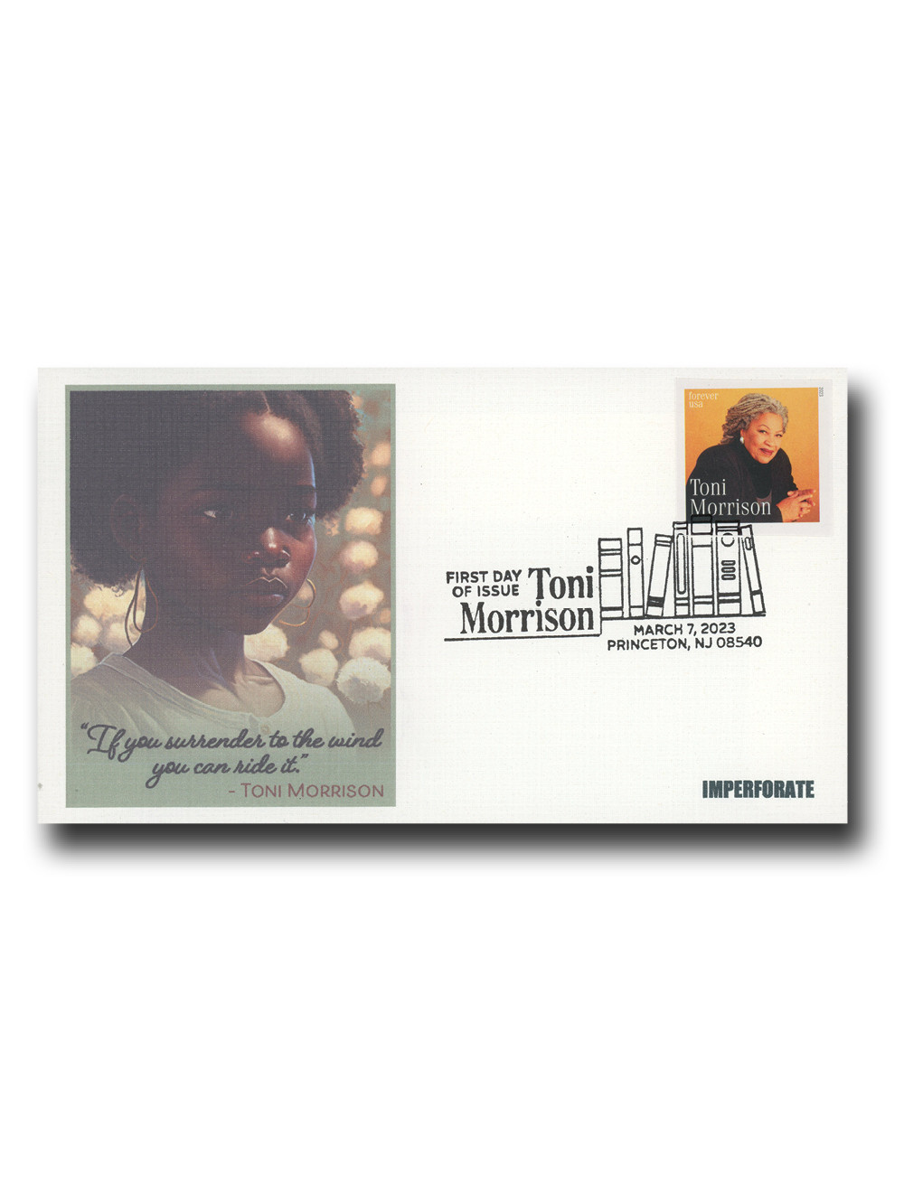 5757a - 2023 63c Toni Morrison Imperforate - Mystic Stamp Company