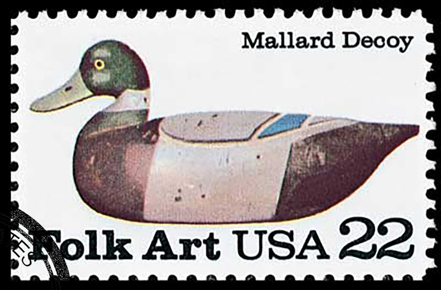 2139 - 1985 22c Broadbill Duck Decoys: Mallard - Mystic Stamp Company