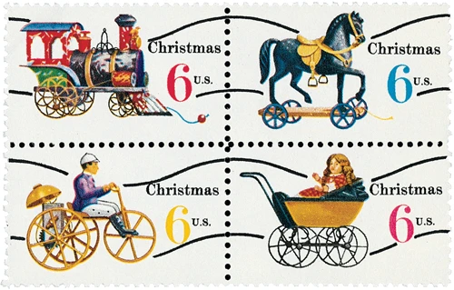 1415a-18a - 1970 6c Christmas Toys, Pre-cancel - Mystic Stamp Company