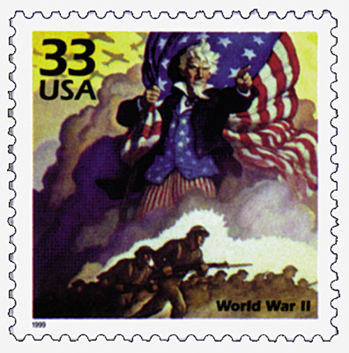 3186a - 1999 33c Celebrate the Century - 1940s: World War II