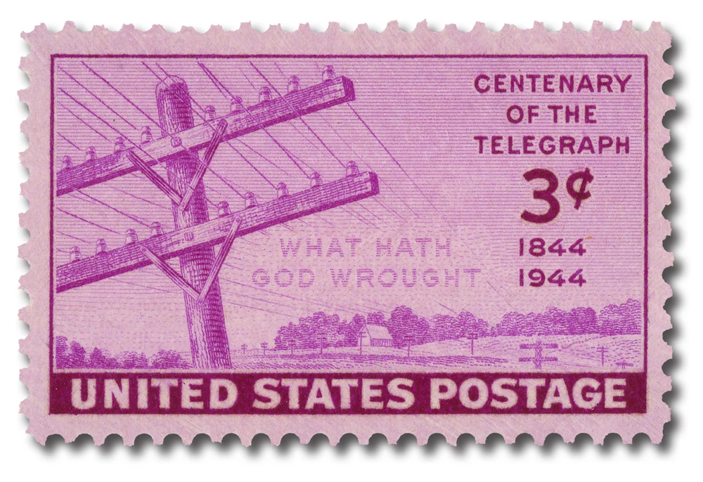 924 - 1944 3c Centenary of the Telegraph - Mystic Stamp Company