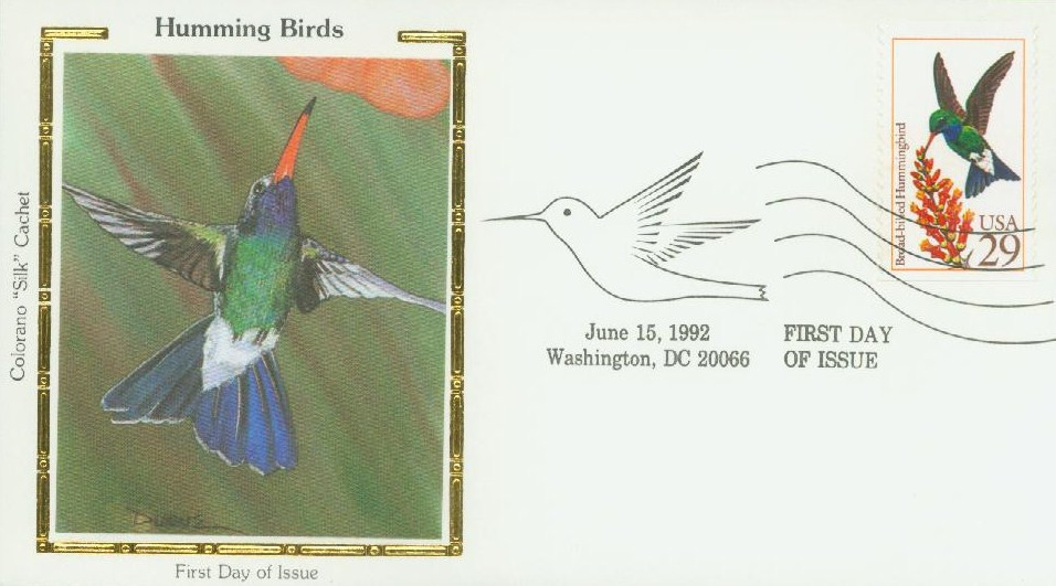 2643 - 1992 29c Hummingbirds: Broad-Billed - Mystic Stamp Company