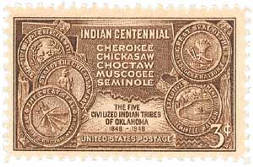 972 - 1948 3c Indian Centennial - Mystic Stamp Company