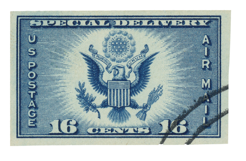 切手16 771 - 1935 16c Great Seal of the United States, Dark Blue, Imperf