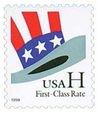 3260 - 1998 33c H-rate Uncle Sam's Hat - Mystic Stamp Company