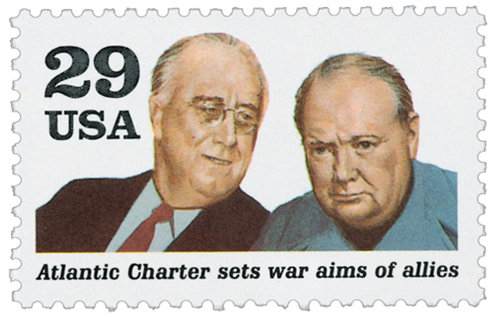 2559d - 1991 29c World War II: Atlantic Charter - Mystic