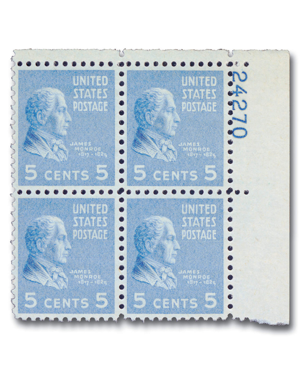 343969 -- Mint Plate Block -- Mint Stamp(s)