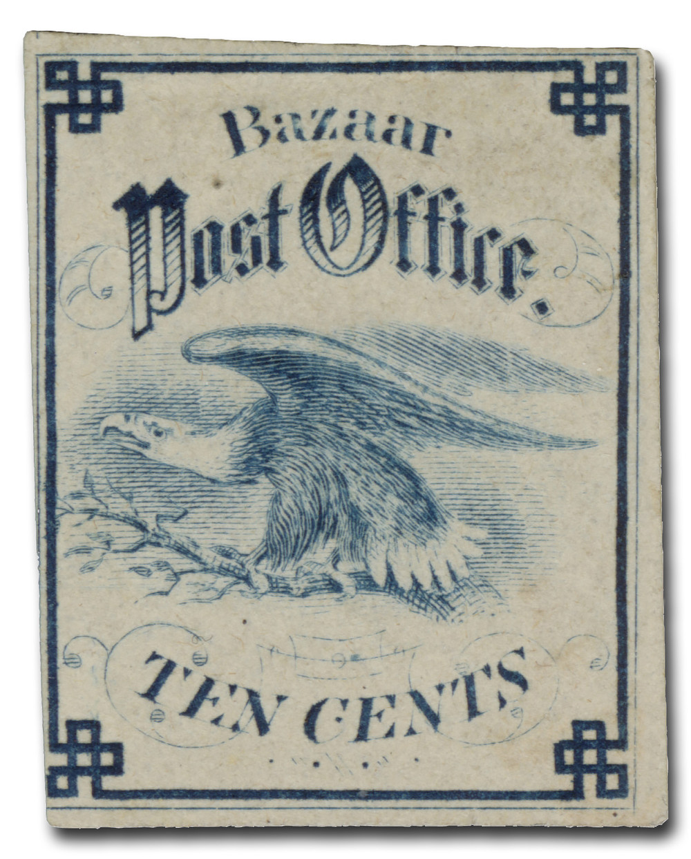 WV8 - 1864 10c Sanitary Fair stamp, blue - Mystic Stamp Company