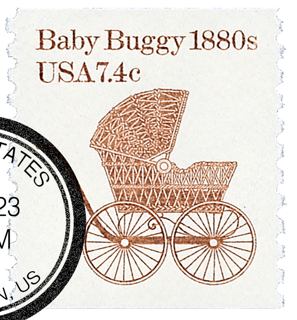 1902 - 1984 7.4c Transportation Series: 1880s Baby Buggy