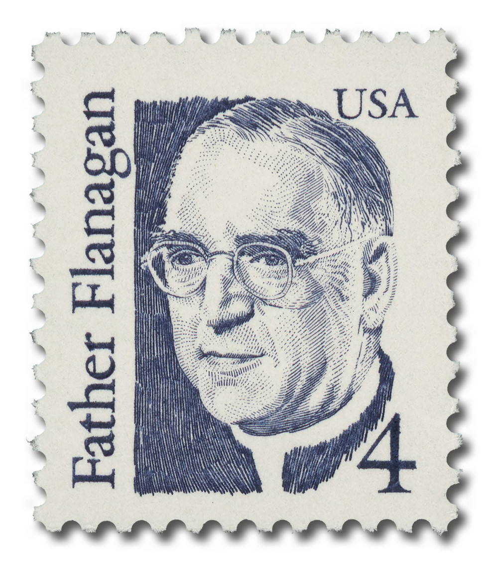 襤*読様 最終価格オークション 60's usa製 シングルフェイス ジップフー 2171 - 1986 4c Great Americans Series: Father Flanagan - Mystic