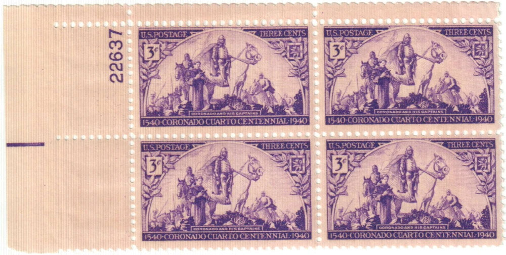 898 - 1940 3c Coronado Expedition - Mystic Stamp Company