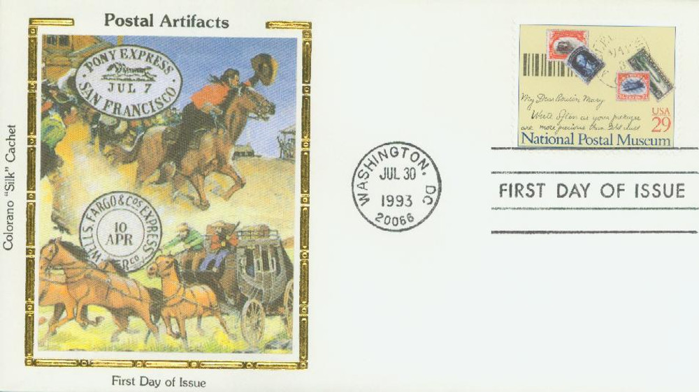 316946 -- Colorano Silk First Day Cover -- First Day Cover