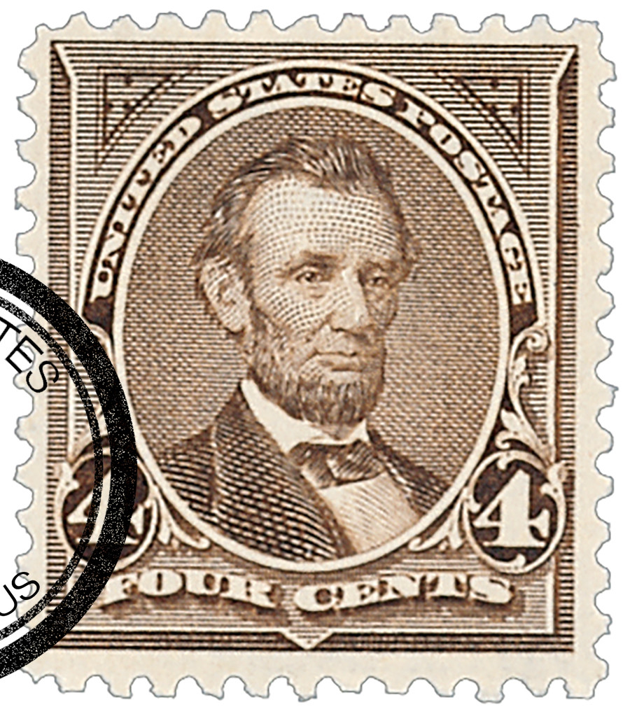 米国ビンテージ使用済切手 4￠リンカーン 【公式通販】