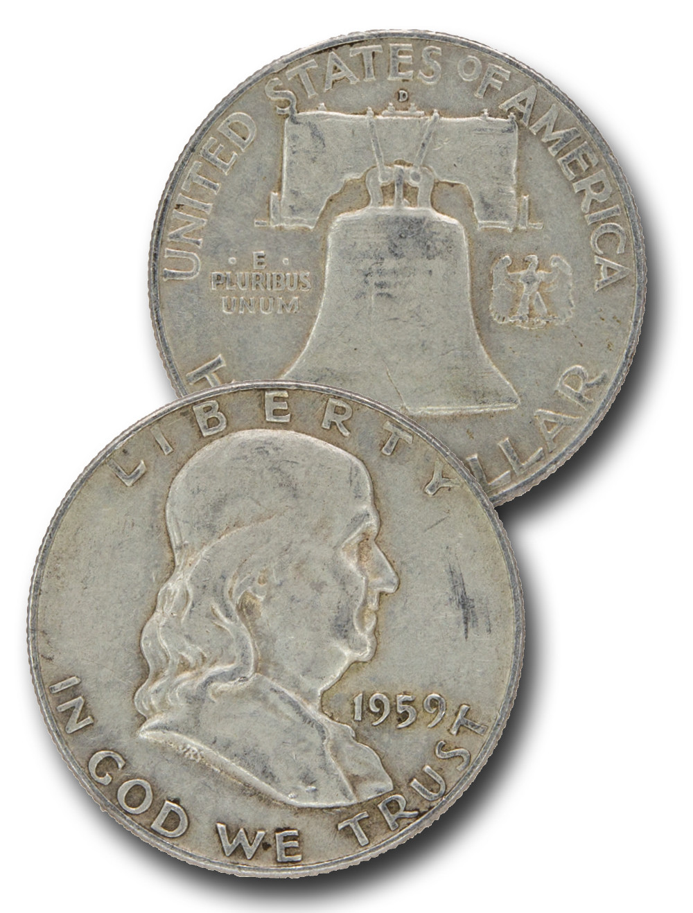 CH-959D - 1959-D Benjamin Franklin Half Dollar - Mystic Stamp Company