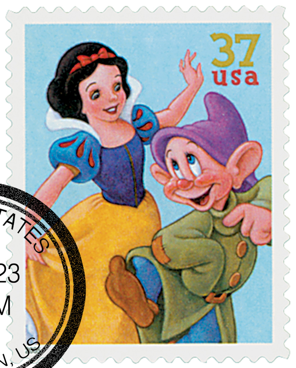 3915 - 2005 37c The Art of Disney: Snow White and Dopey