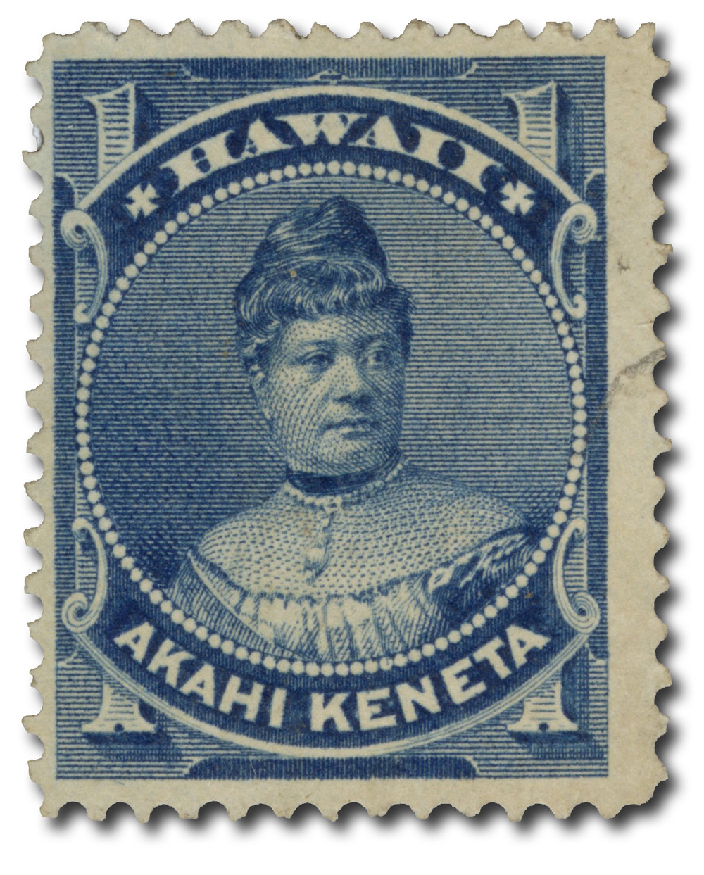 H37 - 1882 1c Princess Likelike, Blue, Hawaii - Mystic Stamp Company