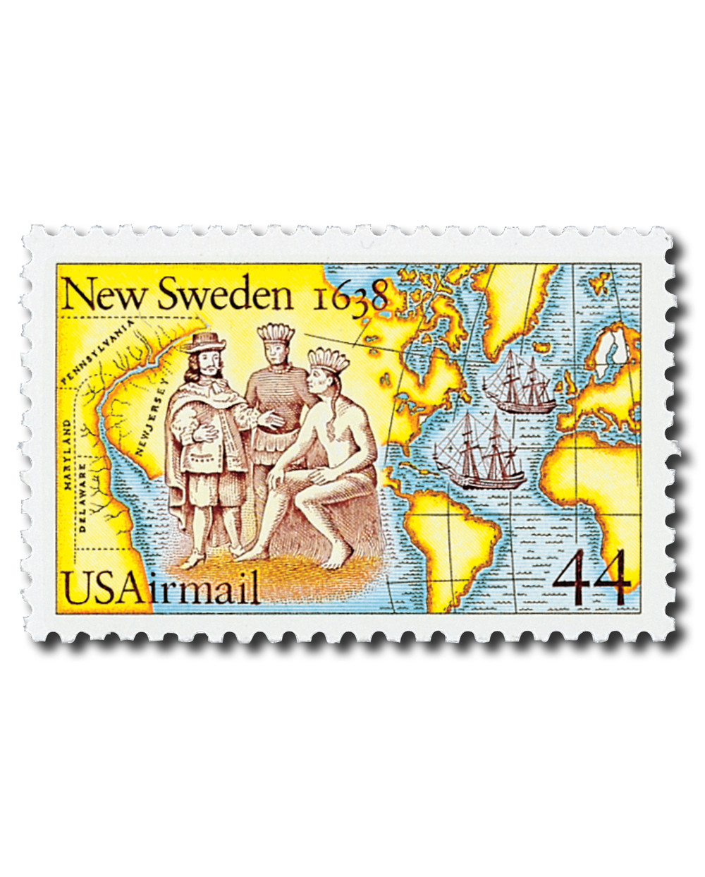 洋書　IN AUGUST COMPANY C117 - 1988 Joint Issue w/Sweden Airmail - Mystic Stamp Company